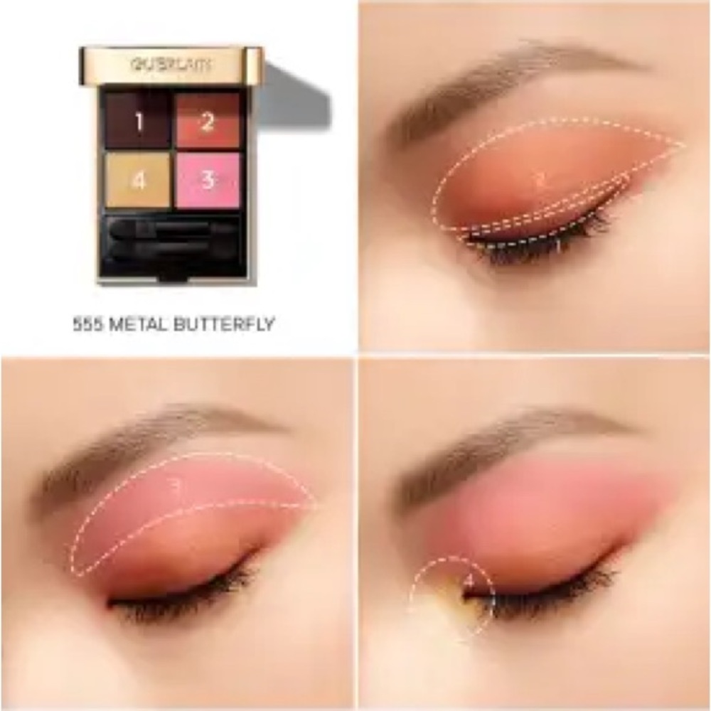 🆕 GUERLAIN Ombres G Eyeshadow Palette 555 Metal Butterfly 🦋 NIB - Picture 2 of 7